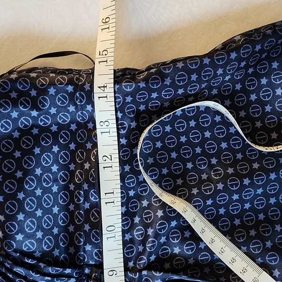 Navy Blue Patterned Sleeveless Camisole Top Labed M But Small - Picture 6 of 11